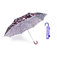 Parapluie manuel compact en aluminium de peau de crocodile (YS-3FM21083947R)